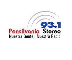Pensilvania Stereo 93.1 FM Logotipo oficial de Pensilvania Stereo 93.1 FM, estación de radio aliada de RadioGol para la gestión de pollas futboleras en Colombia.