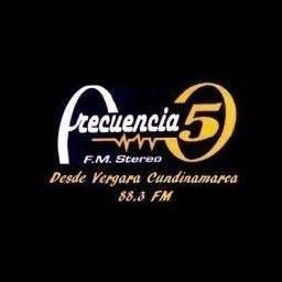 Frecuencia 5 88.3 FM Logotipo oficial de Frecuencia 5 88.3 FM, estación de radio aliada de RadioGol para la gestión de pollas futboleras en Colombia.